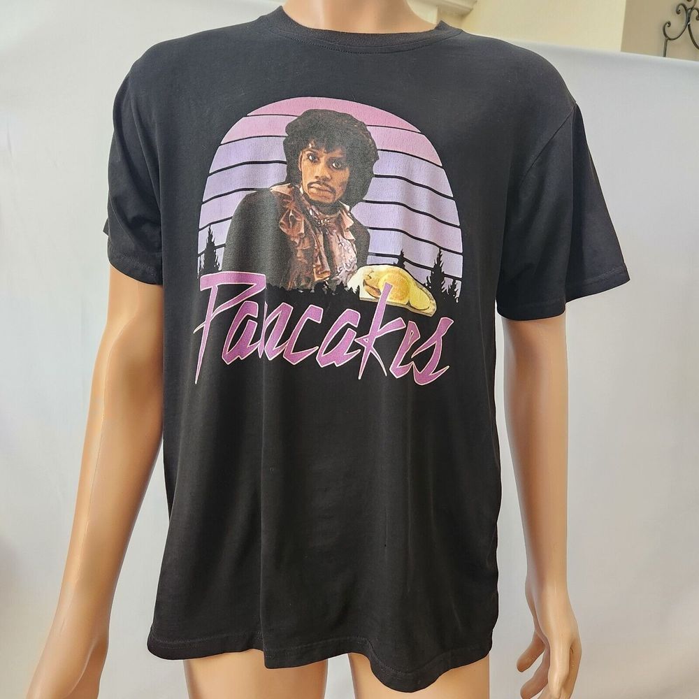Vintage Chappelle Pancakes T-Shirt Size L Black